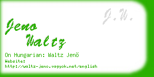 jeno waltz business card